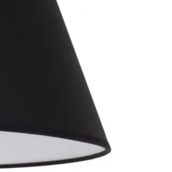 Lampenkap Sofia hoogte 26 cm, zwart/wit