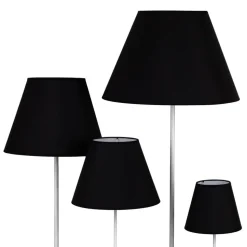 Lampenkap Sofia hoogte 26 cm, zwart/wit