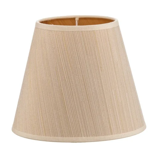 Lampenkap Sofia hoogte 15,5 cm wit/goud gestreept