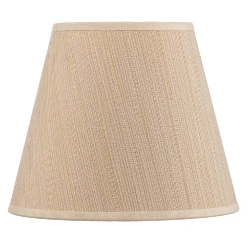 Lampenkap Sofia hoogte 15,5 cm wit/goud gestreept