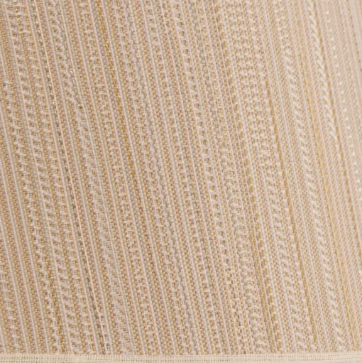 Lampenkap Sofia hoogte 15,5 cm wit/goud gestreept