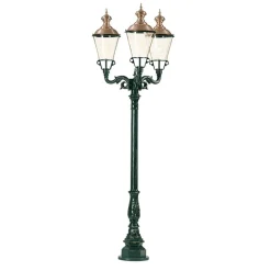3-lamps lantaarnpaal Parijs, zwart