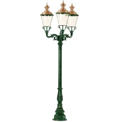 3-lamps lantaarnpaal Parijs, groen