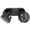 2-lamps Satellite wandlamp in zwart