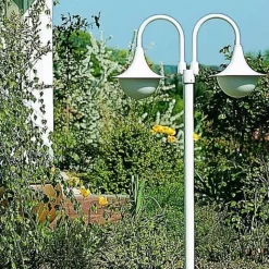 Lantaarnpaal 171, 2-lamps, wit