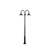 Lantaarnpaal 171, 2-lamps, zwart