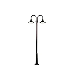 Lantaarnpaal 171, 2-lamps, zwart