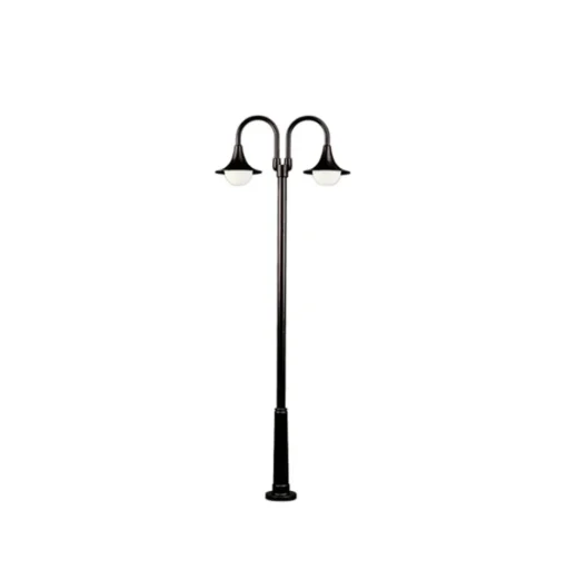 Lantaarnpaal 171, 2-lamps, zwart