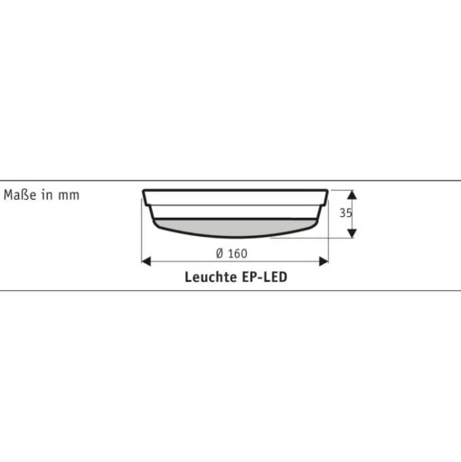 LED aanbouw lamp voor Eco Plano II, lichtgrijs