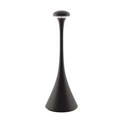 LED accu-tafellamp Nudrop, IP54, nachtzwart