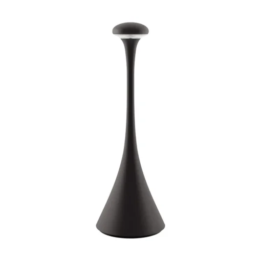 LED accu-tafellamp Nudrop, IP54, nachtzwart