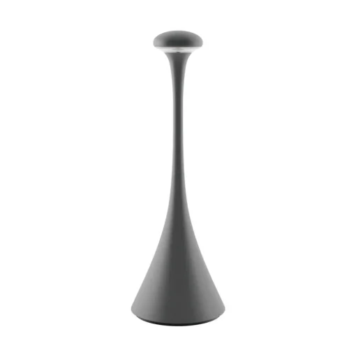 LED accu-tafellamp Nudrop, IP54, grafietgrijs