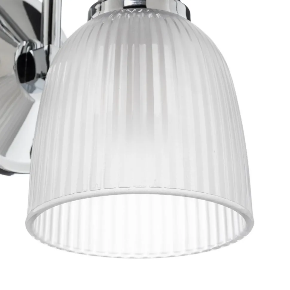 LED badk wandlamp Cora m gl lampenkap, m 1 lampje