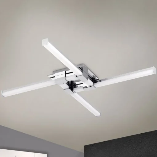 LED badkamer plafondlamp Argo met vier lampjes