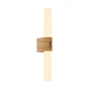 LED badkamer wandlamp Helva Double Basic houtdecor