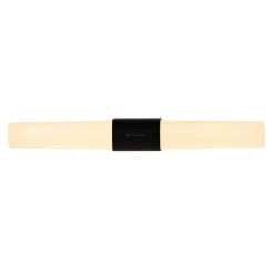 LED badkamer wandlamp Helva Double Basic, zwart