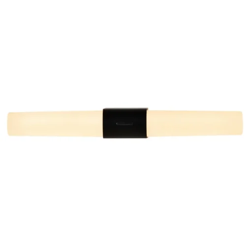 LED badkamer wandlamp Helva Double Basic, zwart