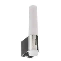 LED badkamer wandlamp Helva Night, chroom