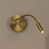 LED batterij wandspot Jolijn, goud mat, flexibele arm, Ø 11 cm, magneet