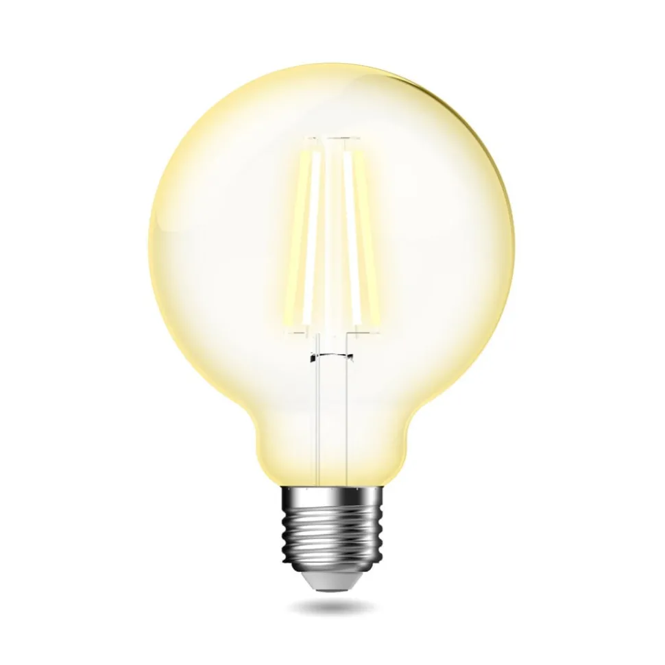 LED bol G95 E27 4,7W CCT 650lm filament dimbaar