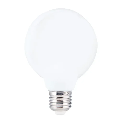 LED bollamp E27 8W G95 2.700K opaal dimbaar