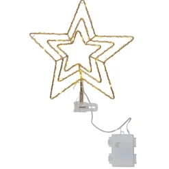 LED boomtop Topsy, 3D-ster batterijvoeding