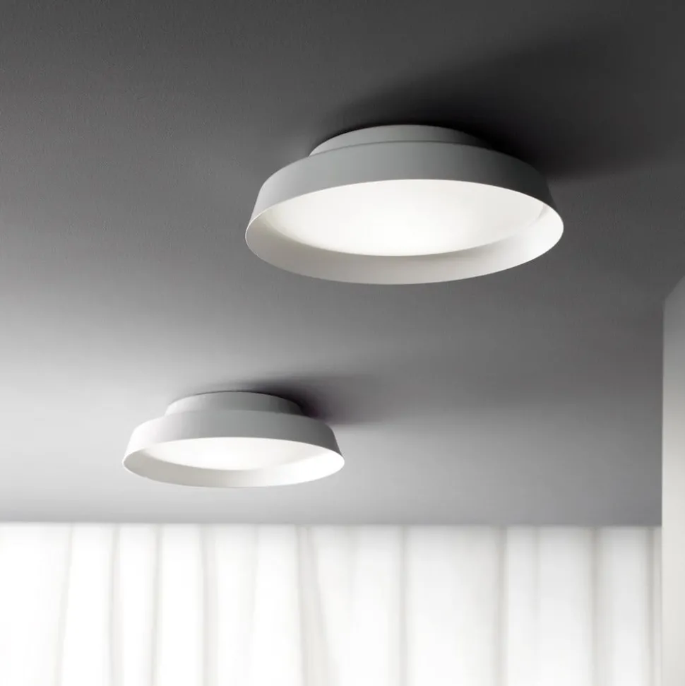 LED buiten plafondlamp Boop! Ø37cm wit/wit