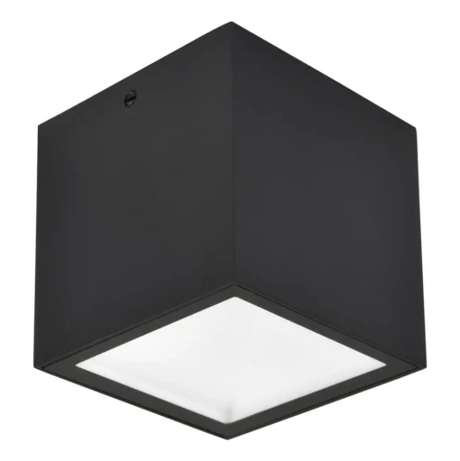 LED buiten plafondlamp Gemini XS, 3.000 K, zwart