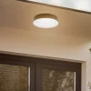 LED buiten plafondlamp Lyam, IP65, donkergrijs