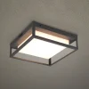 LED buiten plafondlamp Witham IP54, CCT, antraciet