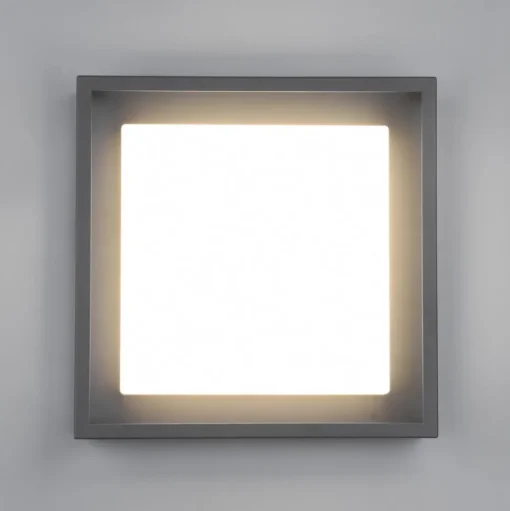 LED buiten plafondlamp Witham IP54, CCT, antraciet