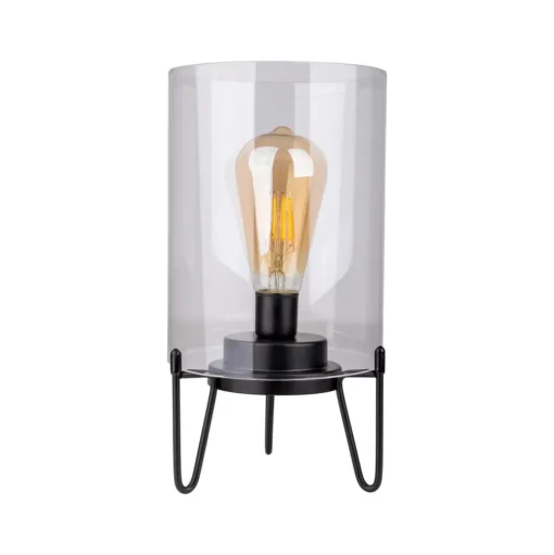 LED buiten sfeerlamp Lonna, batterij, glas, metaal