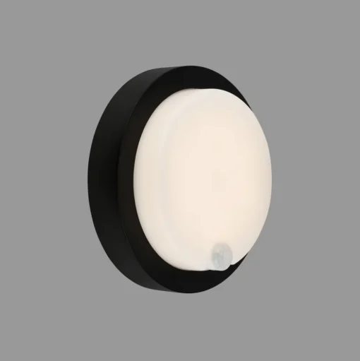 LED buiten wandlamp 3765015, sensor, zwart