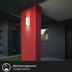 LED buiten wandlamp 3788016, wit, sensor, omhoog/omlaag
