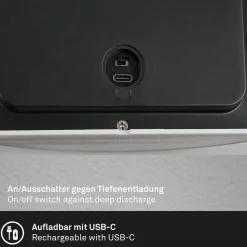LED buiten wandlamp 3795015, zwart, sensor, IP44