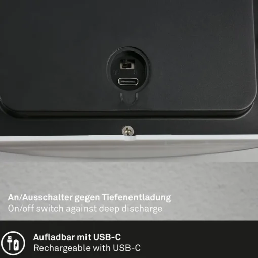 LED buiten wandlamp 3795015, zwart, sensor, IP44