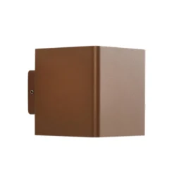 LED buiten wandlamp Aaron, bruin, IP54, omhoog/omlaag