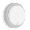 LED buiten wandlamp Dortmund Ø17cm zilver