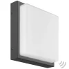 LED buiten wandlamp Ernest, grafiet, bewegingsmelder