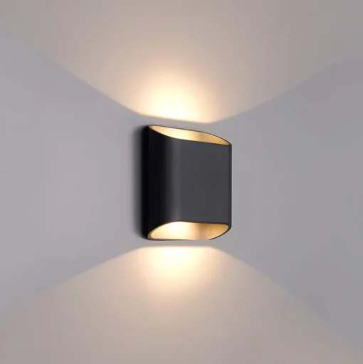 LED buiten wandlamp, grafiet, up & down, CCT, dimbaar, aluminium