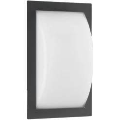 LED buiten wandlamp Ivett, grafiet, bewegingsmelder