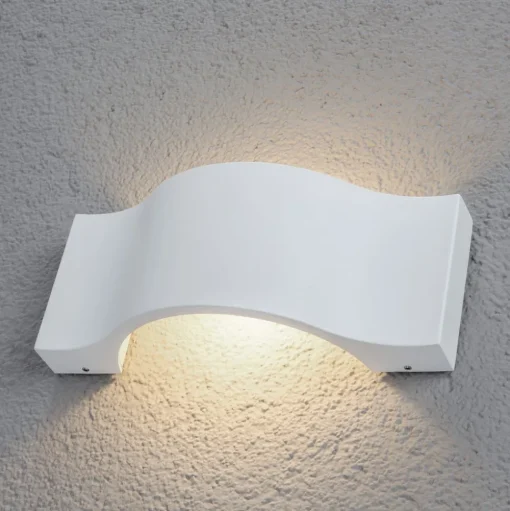LED buiten wandlamp Jace, wit