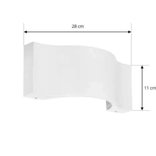 LED buiten wandlamp Jace, wit