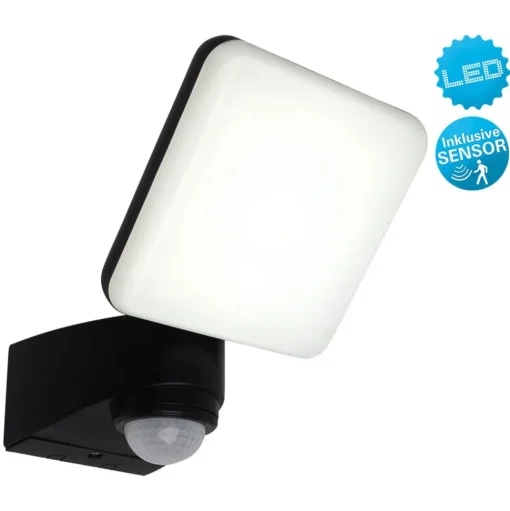 LED buiten wandlamp Jaro, sensor, 1-lamp
