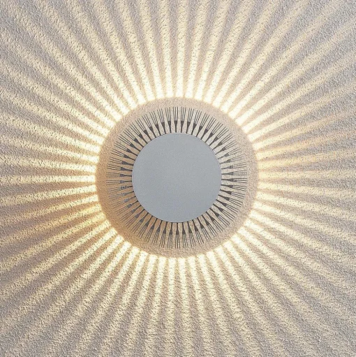 LED buiten wandlamp Keany, metaal, Ø 16 cm, IP54