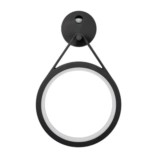 LED buiten wandlamp Mirco met sensor, ringvormig