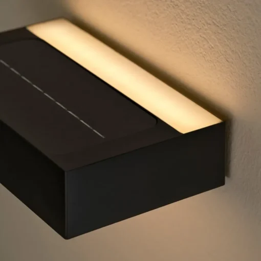 LED buiten wandlamp Monay Square, zwart, IP44