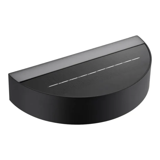 LED buiten wandlamp Monay Round, zwart, IP44