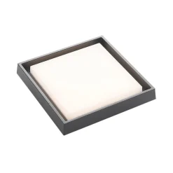 LED buitenplafondlamp Birta, hoekig, 27 cm