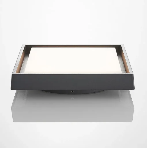 LED buitenplafondlamp Birta, hoekig, 27 cm
